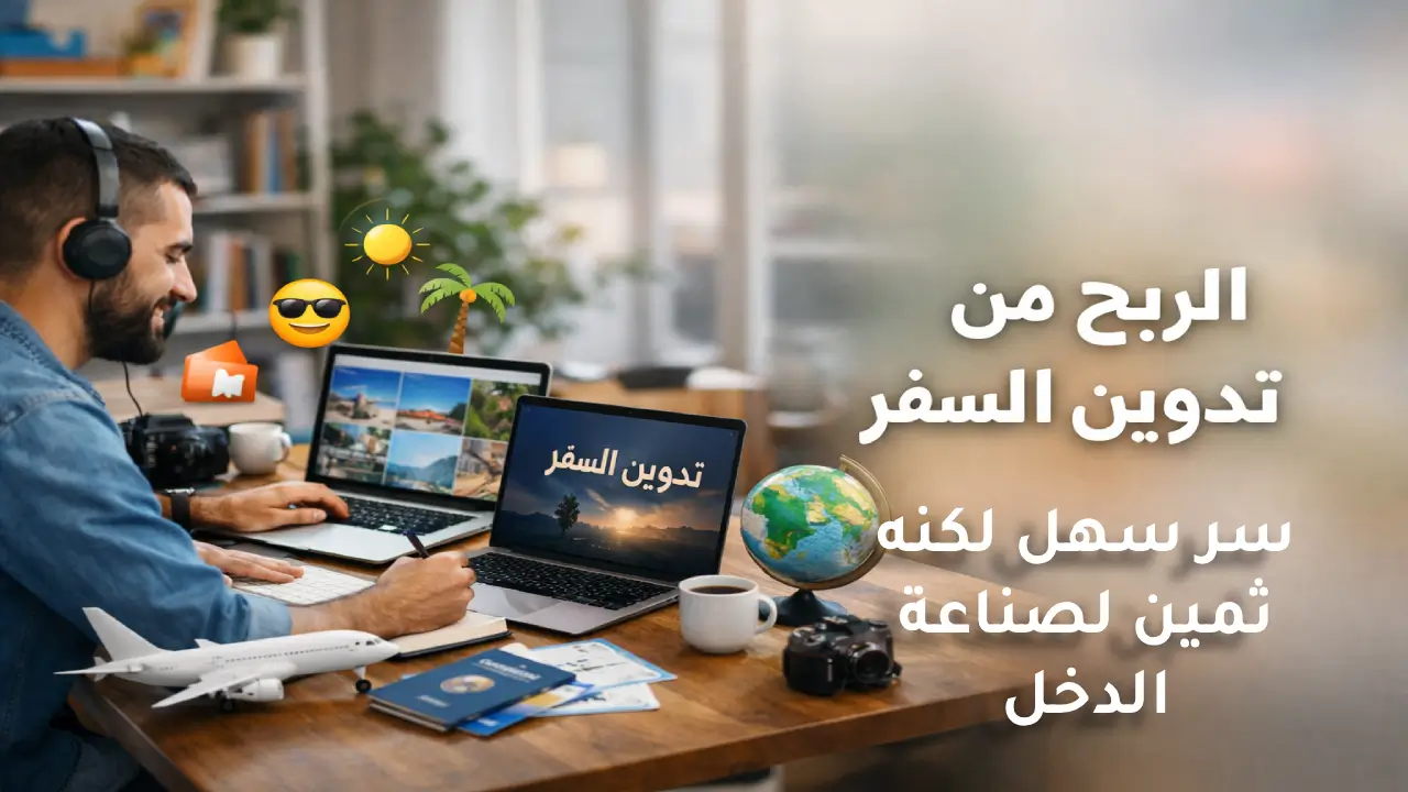 طرق الربح من تدوين السفر | دليل شامل لتحويل شغفك لدخل مستمر الربح من الترافل بلوجنج