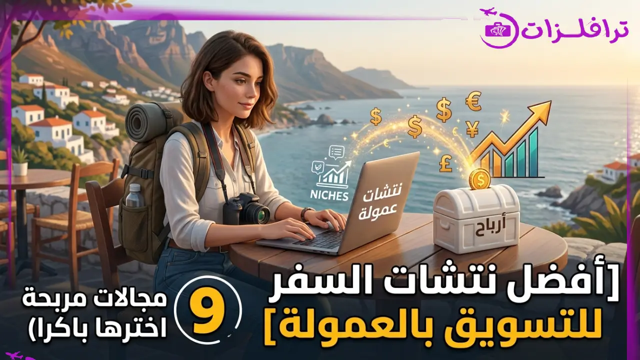 أفضل نتشات السفر للتسويق بالعمولة | 9 مجالات مربحة اخترها باكرا أفضل نيتشات السفر للتسويق بالعمولة