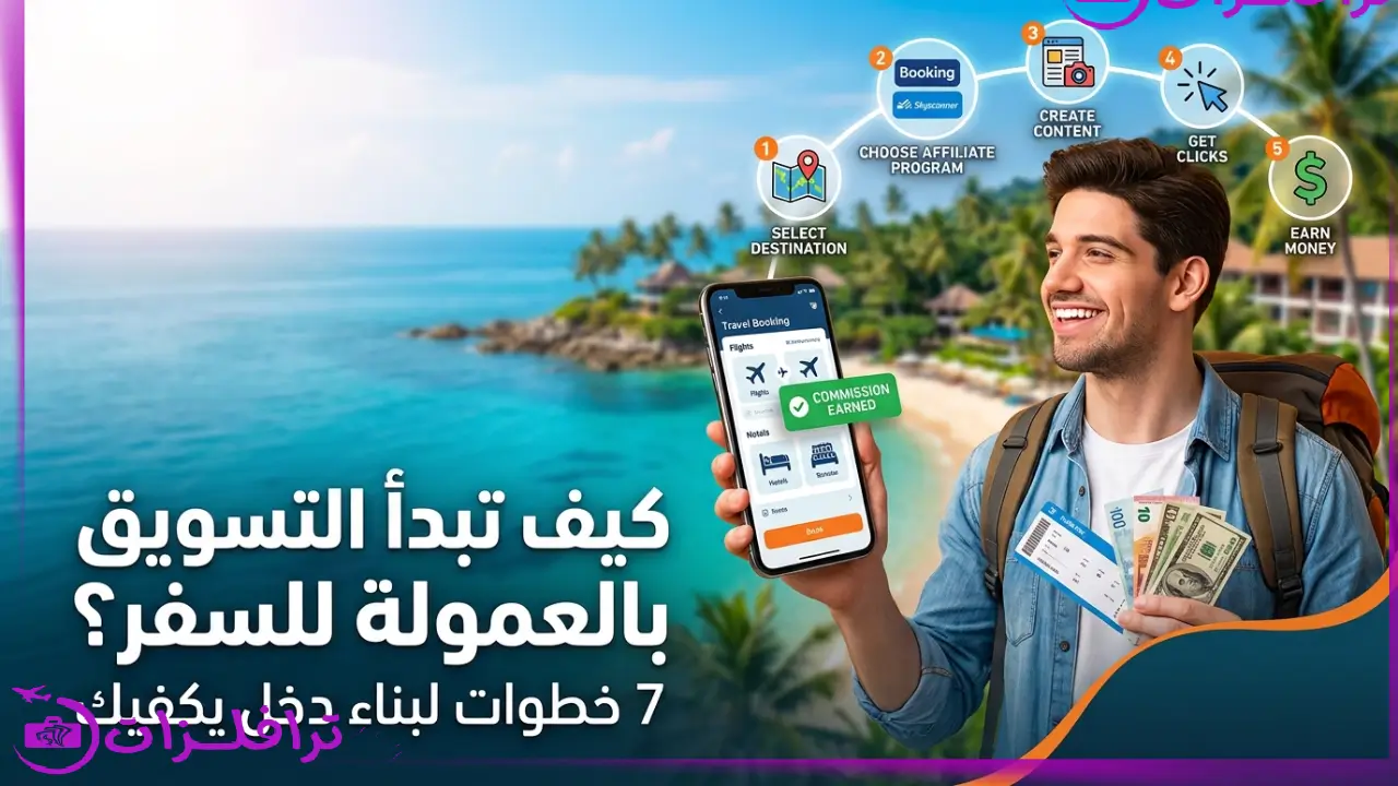 كيف تبدأ التسويق بالعمولة للسفر؟ | 7 خطوات لبناء دخل يكفيك كيف تبدأ التسويق بالعمولة في مجال السفر