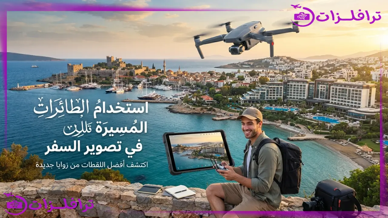استخدام الطائرات المسيرة في تصوير السفر| سر المحتوى المربح استخدام الطائرات المسيرة في تصوير السفر